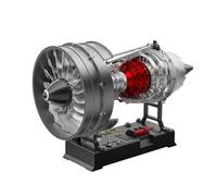 Kit de modelo de motor Turbofan, construye tu propio motor a reacción, más de 300 piezas, escala 1/12, turborreactor de doble carrete para adultos,