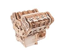 Kit de modelo de motor W12 que funciona, más de 1400 piezas, motor de simulación visible motorizado con motor, kits de madera de ingeniería mecánica para adultos para construir