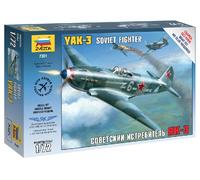 Zvezda Kit de modelo Yak-3 Caza soviético Escala 1:72 Plástico