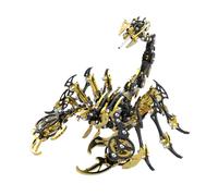 Kit de modelo de Rey Escorpión Oscuro 3D de acero inoxidable para bricolaje, estilo ciberpunk mecánico, regalo coleccionable perfecto para adultos y adolescentes (más de 200 piezas)