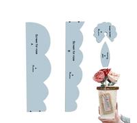 Kit de modelo de rosas de s, conjunto de patrones de rosa - Conjunto de artesanía de arte de corte de,Decoración de rosa de boda para ropa, pieza central de mesa de cena