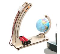 Kit de Modelo de satélite de Madera: Juguete de ensamblaje científico Stem de 19 cm, de Aprendizaje Artesanal, Proyecto de construcción educativa, Conjunto de experimentos tecnológicos |