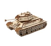 Kit de modelo de tanque de madera 3D, rompecabezas de vehículo blindado militar 3D, escritorio y exhibición de estante para el hogar y la oficina, 3-4 horas, fácil de construir para adultos y