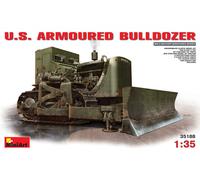 Kit De Modelo Militar Miniart U.S. Bulldozer Blindado Escala 1/35