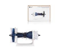 Kit de modelos creativos para Bambu Lab Makerworld MH006 Jet Engine Aircraft DIY 3D Printing Parts, compatible con Bambulab P1P/P1S/A1/X1/X1C/X1E, el modelo necesita ser impreso por usted mismo