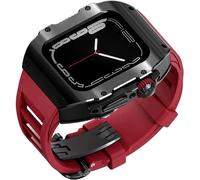 Kit de modificación de la banda de goma de reloj de acero inoxidable, para la serie 9 8 7 6 5 4 SE Reemplazo, la estuche de los hombres, las correas de la caja de la caja, para la serie iWatch 45 mm