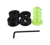 Kit de modificación de pedal para Logitech G25 G27 G29 9, módulo de repuesto TPE con acento verde, reparación directa para pedales dañados, accesorio de simulador de carreras