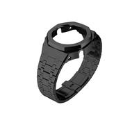 Kit de modificación Gen4 Gen5 apto for Casio GA-2100 GMA-S2100 Mod caja de metal de acero inoxidable tornillo bisel correa apta for GA-2110 GA-B2100(Black,For GAB2100)