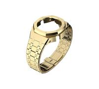 Kit de modificación Gen4 Gen5 apto for Casio GA-2100 GMA-S2100 Mod caja de metal de acero inoxidable tornillo bisel correa apta for GA-2110 GA-B2100(Gold,For GAB2100)