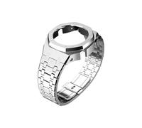 Kit de modificación Gen4 Gen5 apto for Casio GA-2100 GMA-S2100 Mod caja de metal de acero inoxidable tornillo bisel correa apta for GA-2110 GA-B2100(Silver,For GA-2100 2110)