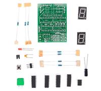 Kit de Módulo de Mostrador de Bricolaje 3060 para Práctica de Soldadura Aprendiendo Electrónica con Teclas Táctiles y Pantalla LED, Tamaño de Placa Base de 45x60 Mm, Instalación