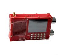 Kit de módulo de radio de alta sensibilidad TEF6686 DP-666 de banda completa para sintonizador de onda corta FM AM pantalla LCD de 2.8 pulgadas, proyecto educativo de ciencia (rojo)