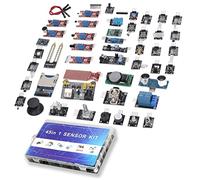 Kit de módulo de Sensor de 45 Piezas, Tablero de Reloj, Sensor de Temperatura, Conjunto de componentes electrónicos con Alta sensibilidad para, proyectos de Bricolaje, Material