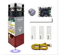 Kit de Módulo Láser de 5W de Potencia Óptica con Asistente de Aire,Cabezal Láser TREE de 40W y 45mm de Enfoque Fijo para Grabado y Corte,Cabezal Láser de 450nm para Máquina de Grabado Láser,12V