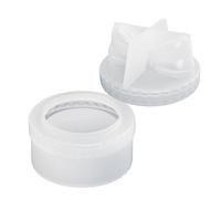 Kit de molde de resina tarro - Molde de silicona con tapa de nudo, recipiente de moldeo transparente | Moldes de cajas de resina Diys, tarro de almacenamiento decorativo, moldes de joyería para org