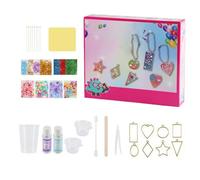 Kit de moldeo de colgante de resina, kit para niños de resina epoxi con moldeo de colgante: juguetes interactivos para niños y niñas que aumentan la imaginación y la creatividad para el bolso escolar