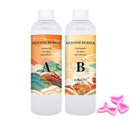 Kit de moldeo de goma de silicona líquida, mezcla lista para el calor, formulación semisuelta estable, vertido suave, material artístico de moldeo diseñado para texturas de fundición refinadas y