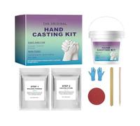 Kit de Moldeo de Manos en Pareja - Molde de Escayola Artesanal para Escultura - Set de Moldes para Manos en Familia | para Amigos Familia Novio Novia San Valentín Día de la Madre Boda Regalo