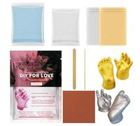 Kit de moldeo de manos para parejas | Kit artesanal de moldeo de yeso para estatuilla, actividades creativas para parejas, escultura-recuerdo decorativo para decoración del hogar