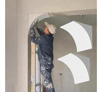 Kit de moldura de Arco de Espuma para Puertas, Kit de Puerta de Arco precurvado con Esquinas Redondeadas, Abertura de Puerta semicircular Universal para Pasillo Interior (33x33x33cm/13x13x13