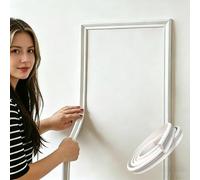 Kit de moldura de arco de pared para decoración de interiores, borde curvado pintable para puertas de bricolaje, tira de decoración de medio círculo cortable, 9 m de longitud