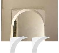 Kit de moldura de arco para puerta, inserto semicircular para pintar para decoración interior, juego universal de molduras de entrada redondeada(39.5x39.5x39.5cm(15.5x15.5x15.5"))