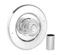 Kit de molduras de ducha con acabado negro mate para compatibilidad T470 y 1225, incluye placa de cubierta de perilla y funda de repuesto (blanco)