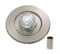 Kit de molduras de ducha en acabado negro mate compatible con modelos T470 y 1225, materiales de acero inoxidable y acrílico para actualización de baño (gris)