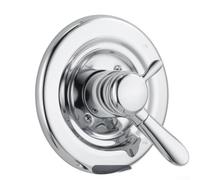 Kit de molduras de manija de ducha T17038 cromado doble función sin válvula con aleación de zinc para aplicaciones de baño (17038 negro mate)