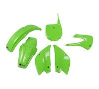 Kit de molduras UFO PLAST 6 piezas plástico verde OEM para Kawasaki KX 85ccm 00