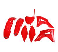Kit de molduras UFO PLAST de 7 piezas de plástico rojo OEM 00-26