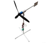 Kit de molino de viento de luz LED para generación de energía eólica a pequeña escala y decoración de patio
