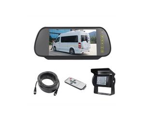 Kit de monitor de cámara de marcha atrás para coche de 7 pulgadas (negro): Kit de monitor de cámara de visión trasera para coche, regalo sorpresa