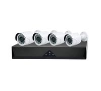 Kit de Monitoreo IVG-G4 x4, Cámara de Seguridad 4MP, Visión Nocturna, Detección de Rostros y Personas, H.265+, Almacenamiento Local, Monitoreo Remoto, Wi-Fi y Ethernet, Resistente a Rayos