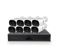 Kit de Monitoreo IVG-G4 x8, Cámaras de Seguridad 4MP con Funciones Inteligentes, Visión Nocturna, Detección de Rostros, H.265+, Almacenamiento Local y Remoto, Wi-Fi y Ethernet, Resistente a Rayos