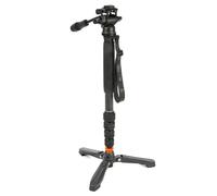 Kit de monopié 3 Legged Thing Punks Taylor 2.0 con estabilizador de pie DOCZ2 y AH Trinity Darkness, negro mate