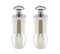 Kit de montaje de asiento de inodoro compatible con agujeros ciegos, incluye tornillos de acero inoxidable, tuercas de expansión de nailon, arandelas de metal, fácil instalación para asientos de