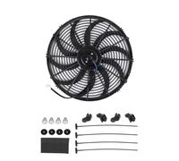 Kit De Montaje De Aspas Para Ventilador De Aire Acondicionado De Coche, Universal, 7 9 10 12 14 16 Pulgadas 12V 80W 2100 RPM CF-1001 Ventilador Radiador Motor Kit(A-16inch-10 blades)