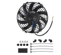 Kit De Montaje De Aspas Para Ventilador De Aire Acondicionado De Coche, Universal, 7 9 10 12 14 16 Pulgadas 12V 80W 2100 RPM CF-1001 Ventilador Radiador Motor Kit(9inch)