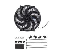 Kit De Montaje De Aspas Para Ventilador De Aire Acondicionado De Coche, Universal, 7 9 10 12 14 16 Pulgadas 12V 80W 2100 RPM CF-1001 Ventilador Radiador Motor Kit(A-14inch-8 blades)