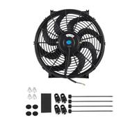 Kit De Montaje De Aspas Para Ventilador De Aire Acondicionado De Coche, Universal, 7 9 10 12 14 16 Pulgadas 12V 80W 2100 RPM CF-1001 Ventilador Radiador Motor Kit(14inch)