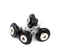 Kit de montaje de caja superior de equipaje trasero para motocicleta con 4 almohadillas de buje y placa base de soporte, repuesto de plástico resistente y acero M (TTYPE)