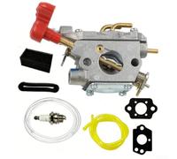 Kit de montaje de carburador para motor de soplador de hojas Troy-Bilt TB27BEC TB27BVEC TB27BH de 27 cc para restaurar el control del acelerador sensible