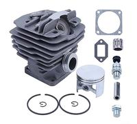 Kit de montaje de cilindro y pistón para 034 para 034AV para 034SUPER 036 para motosierras MS360 con orificio de 48 mm y juego completo de componentes de reconstrucción