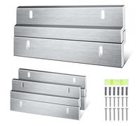 Kit de montaje de espejo para colgar cuadros domésticos, 6 pulgadas, plata, 1 pulgada anclajes de plástico, 1 pulgada y 1 pulgada tornillos, zclip colgadores de imagen, colgador de pared con clavos,