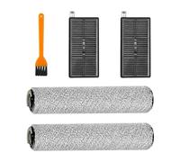 Kit de montaje de filtro HEPA y trapeador de repuesto compatible con Dreame Aqua10 Ultra Roller, accesorios para aspiradora robot, incluye 2 filtros, 2 rodillos de fregona