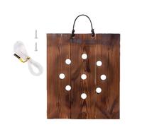 Kit de Montaje de Helecho Cuerno de, Placa de Montaje en Pared para Helecho Cuerno de en Interiores y Exteriores, Maceta de Madera para terraza, Escalera, Patio, Sala de Estar, Lugar de