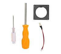Kit de montaje de impresión 3D para ventilador Kit de marco de ventilador de refrigeración para consola de juegos de repuesto para Noctua Material ABS negro Adaptador de 40x40x10