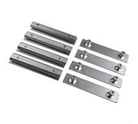 Kit de montaje de panel solar de 1/4/8 piezas, conectores de riel de montaje de aluminio Kit de montaje de panel solar Accesorios de panel solar (8 piezas)