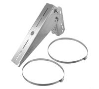 Kit de montaje de panel solar de un solo brazo, soporte fotovoltaico de inclinación de 30° para pared o poste, sistema de estantería de aluminio ligero para configuración de energía solar en el hogar